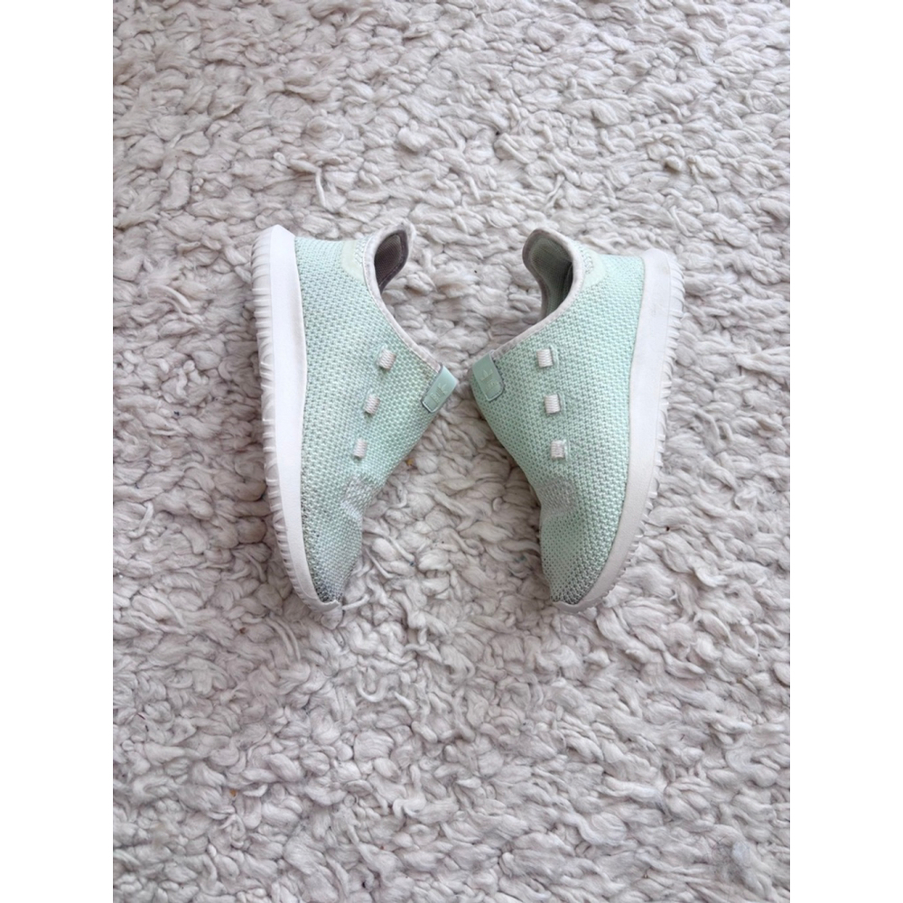 Girls Adidas Sneakers 3 (Little Girl) Mint Green White Play Condition